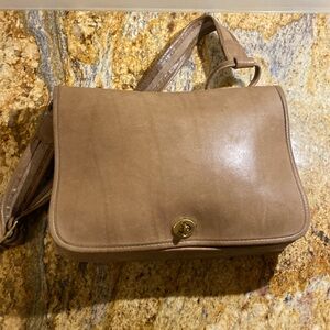 Beige Coach bag vintage genuine leather
